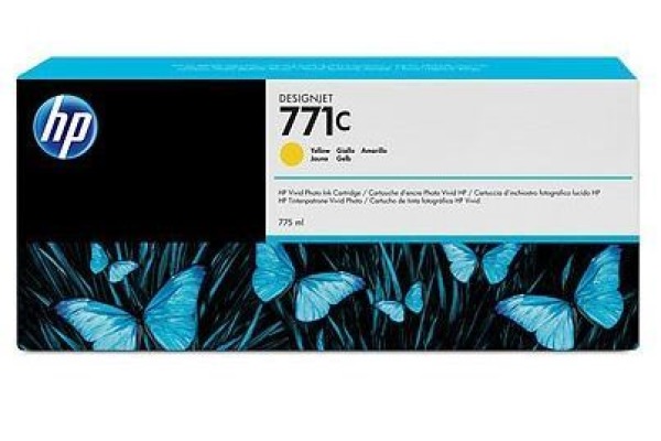 HP Tintenpatrone 771C yellow B6Y10A DesignJet Z6200 775ml