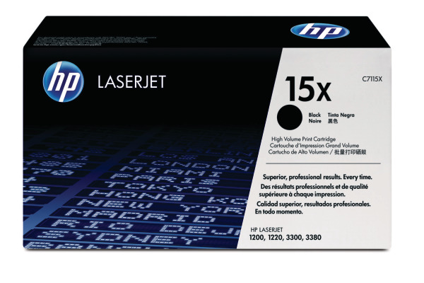 HP Toner-Modul 15X schwarz C7115X LaserJet 1200/1220 3500 S.