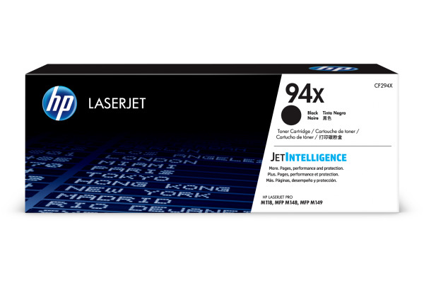 HP Toner 94X schwarz CF294X LaserJet Pro M118 2800 Seiten