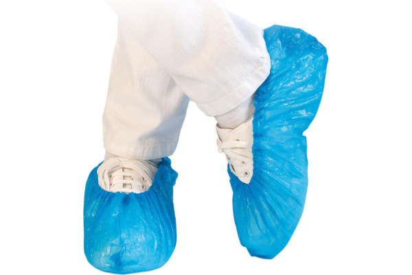 HYGOSTAR Überschuhe CPE 40my 41cm 7905.9 blau CPE40my 100 Stück