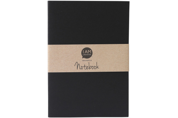 I AM CREA Notizbuch A5 4005.08 schwarz 60 Seiten