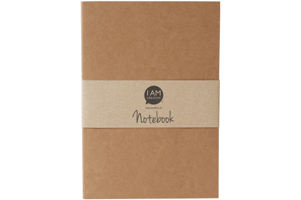 I AM CREA Notizbuch A5 4005.09 natur 60 Seiten