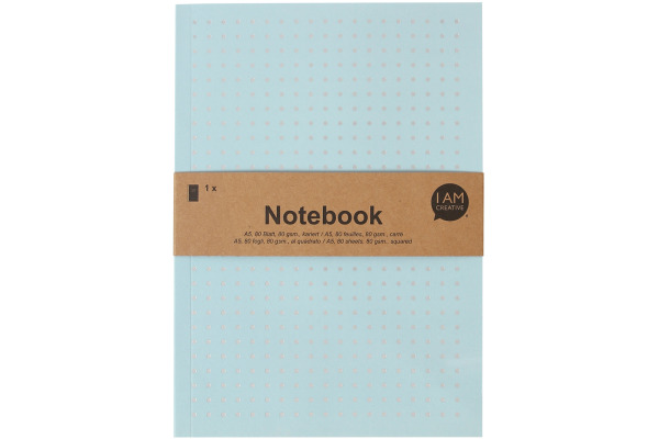 I AM CREA Notizbuch A5 4005.13 hellblau 80 Seiten