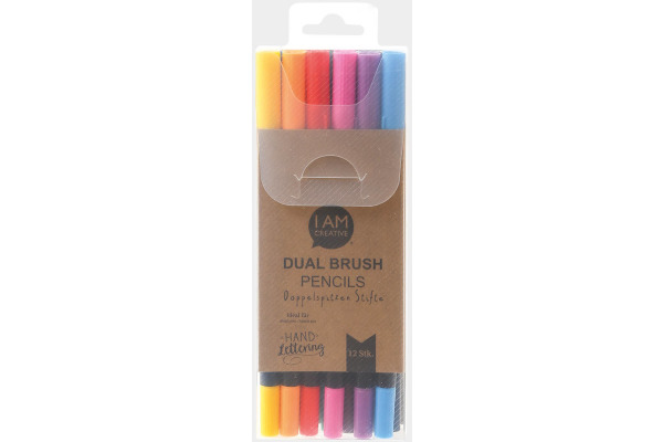I AM CREA Dual Brush Pencils 4005.66 wasserbasis, 12 Stück