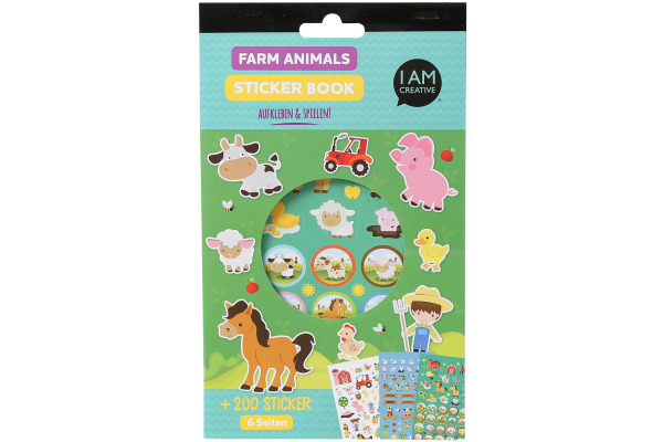 I AM CREA Stickerbook 4087.498 Farm, 6 Blatt