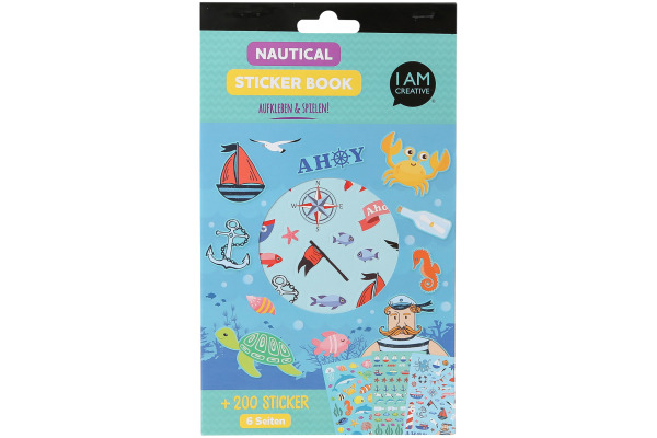 I AM CREA Stickerbook 4087.499 maritim, 6 Blatt