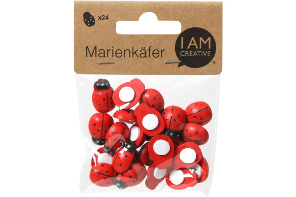 I AM CREA Marienkäfer 4501.46 19mm, rot