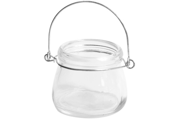 I AM CREA Teelichtglas 5100.28 mit Bügel Durchmesser 7.3x6cm