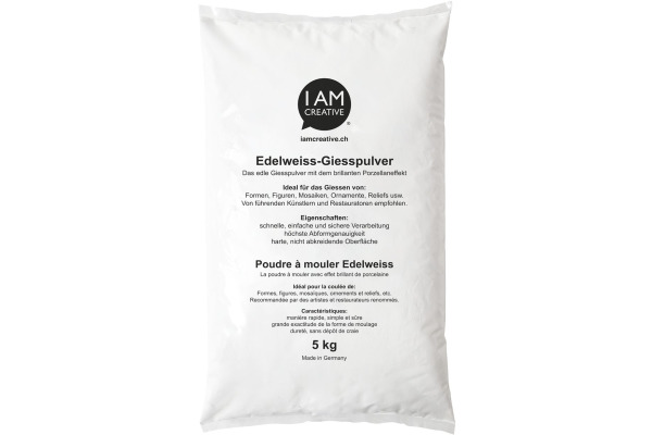 I AM CREA Edelweiss Giesspulver MAA900105 weiss 5 kg