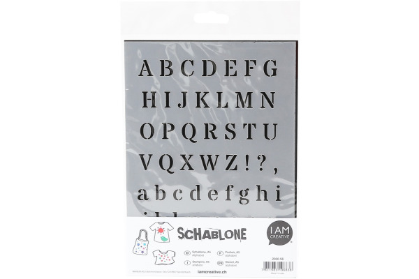 I AM CREA Schablone Alphabet A5 MAK2000.5