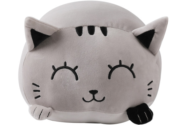 I-TOTAL Kissen GREY CAT 35x35x18cm XL2208