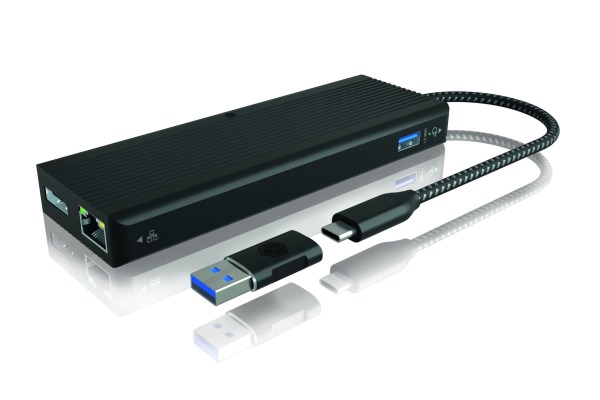 ICY BOX Dual Dockingstation black IB-DK4080 2xHDMI & DP, 3x USB 3.2, GBLAN
