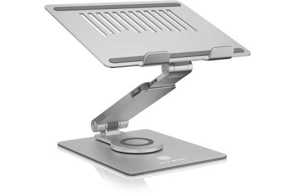 ICY BOX Rotatable and fully adjustable IB-NH400R notebook stand silver