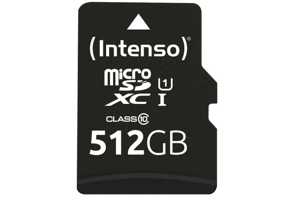 INTENSO Micro SD Secure Digital Cards 3423493 SD Adapter 512GB