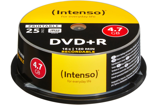 INTENSO DVD+R Cake Box 4.7GB 4811154 16X print. 25 PCS