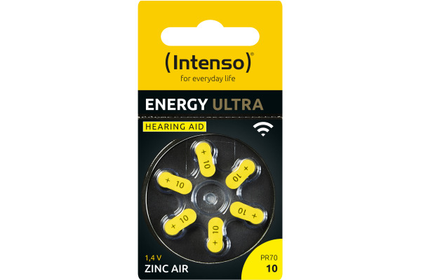 INTENSO Energy Ultra Hearing Aid A10 7504416 zinc air 6pcs blister