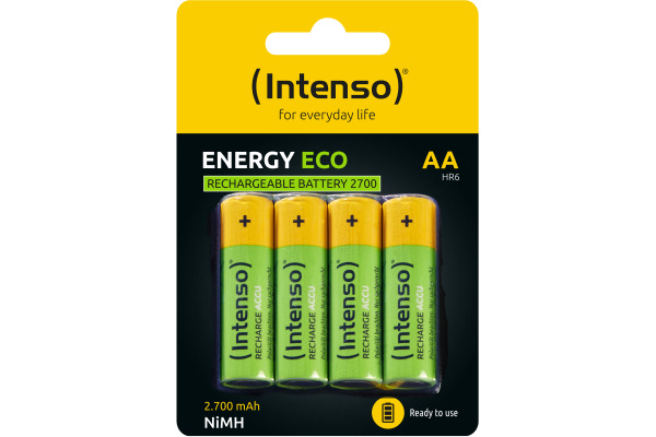 INTENSO Energy Eco 2700mAh AA HR6 7505624 Rechargeable 4pcs blister