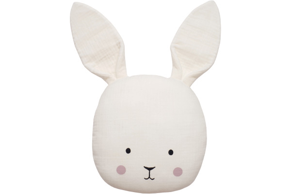 JABADABAD Kissen Hase K107 weiss 25x45cm