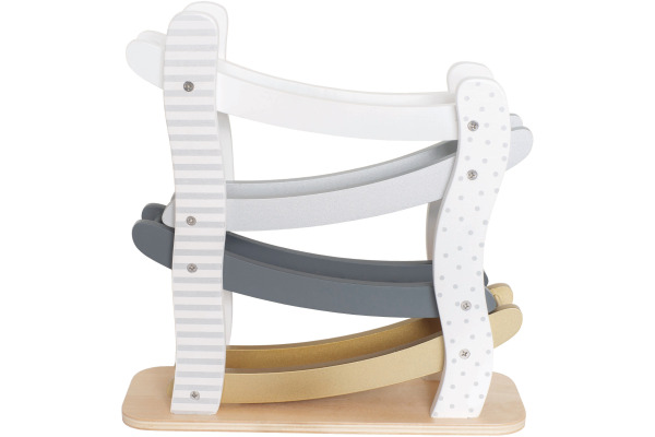 JABADABAD Auto Rennbahn, 4 Autos W7275 weiss,gold 29x10x29cm