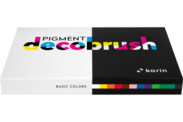 KARIN Pigment Deco Brush 29C1 Basic Colors Set 12 Farben