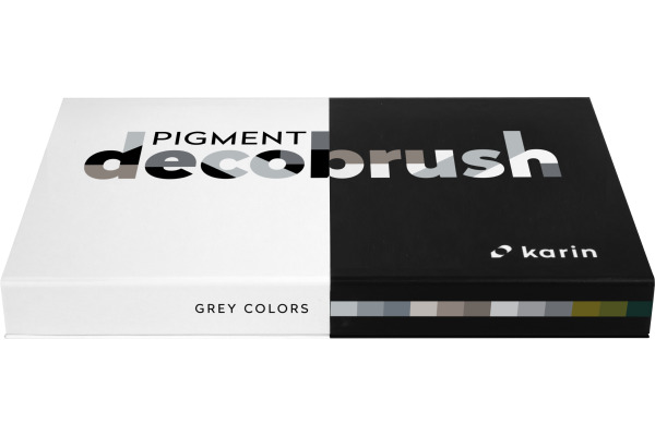 KARIN Pigment Deco Brush 29C2 Grey Colors Set 12 Farben
