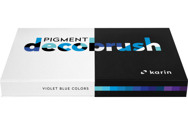 KARIN Pigment Deco Brush 29C5 Violet-Blue Set 12 Farben