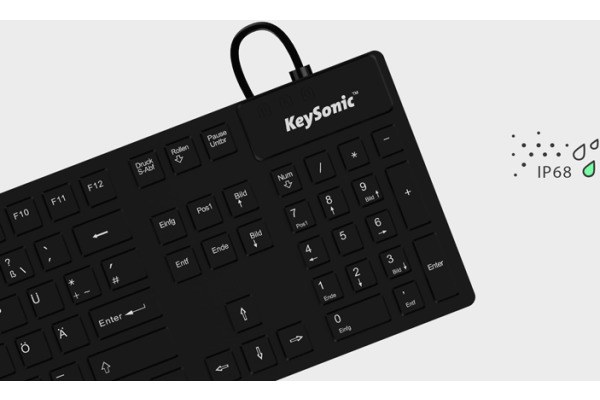 KEYSONIC Industrietastatur KSK-8030 105 Tasten, USB, Deutsch