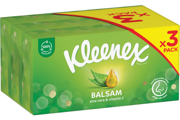 KLEENEX Kosmetikt&amp;uuml;cher Box Balsam 3392005 3x60...