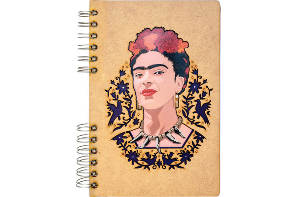 KOMONI Notizbuch Frida Kahlo A5 FRI-FACE5 blanko 90 Blatt