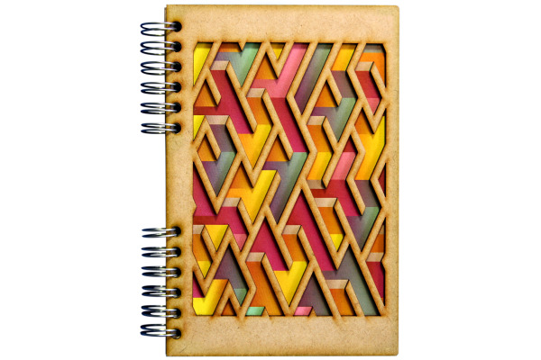 KOMONI Notizbuch Labyrinth A5 LAB5B blanko 90 Blatt