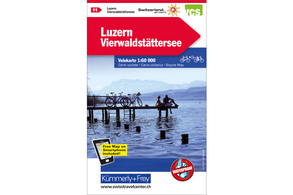 KÜMMERLY Velokarte 1:60´000 259024119 Luzern-Vierwaldstättersee