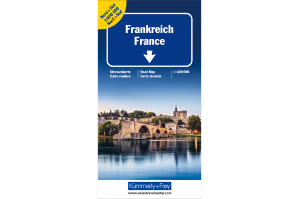 KÜMMERLY Strassenkarte 325901238 Frankreich Nord&Süd 1:600´000