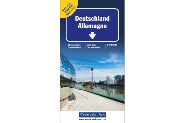 KÜMMERLY Strassenkarte 325930044 Deutschland Nord&Süd 1:500´000