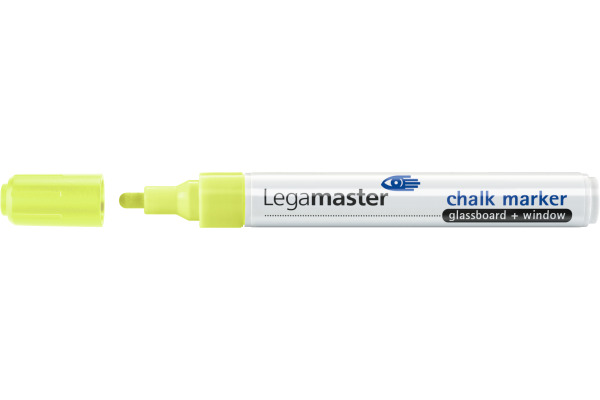 LEGAMASTE Glassboard Marker 7-118105 4 Stück, gelb
