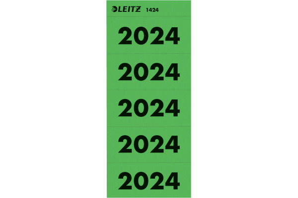LEITZ Jahreszahl Etiketten 2024 14240055 grün 100 Stück