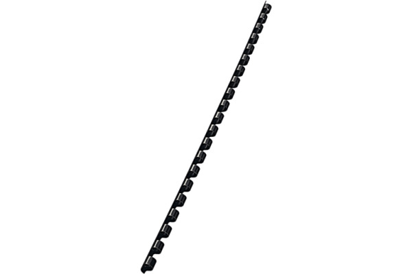 LEITZ Plastikbinderücken 6mm A4 35040 schwarz, 21 Ringe 100 Stück