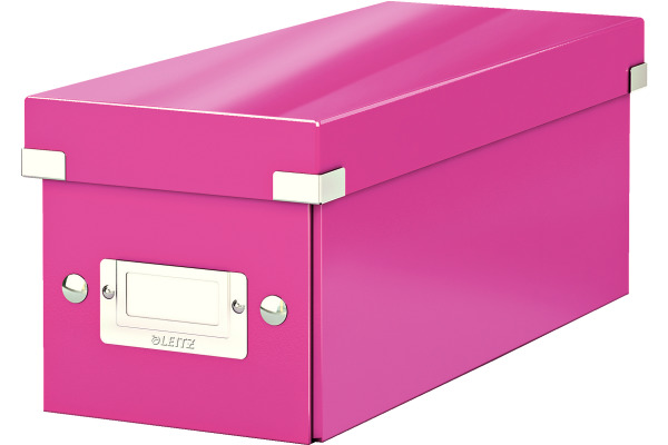 LEITZ Click&Store WOW CD-Ablagebox 60410023 pink 14.3x13.6x35.2cm