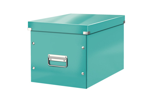 LEITZ Click&Store WOW Cube-Box L 61080051 eisblau 32x31x36cm