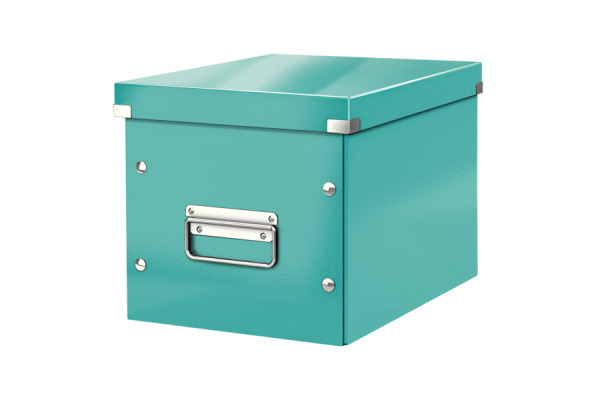LEITZ Click&Store WOW Cube-Box M 61090051 eisblau 26x24x26cm