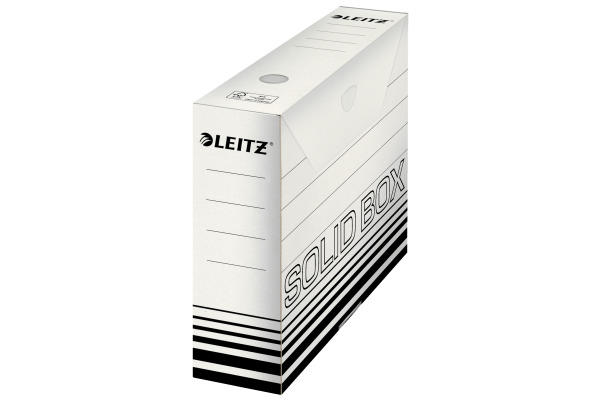 LEITZ Archiv-Box Solid A4 61270001 weiss 80x257x330mm