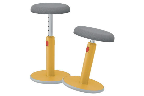 LEITZ Sitz/- Stehhocker Cosy 6518-0019 gelb Sitzhöhe 46-79 cm 1 Stück