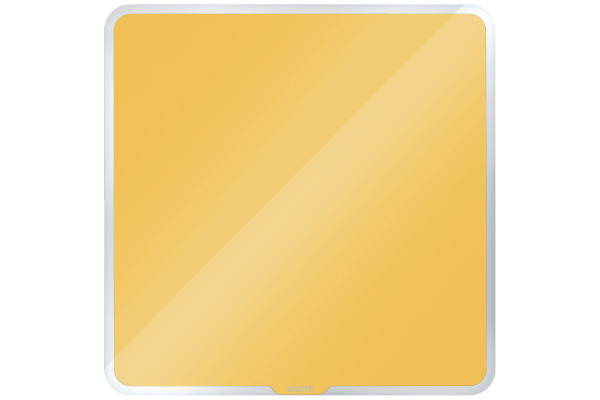 LEITZ Glass Whiteboard Cosy 70440019 gelb 50x50x4cm