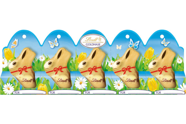 LINDT Goldhase Milch 667077 Mini 5x10g