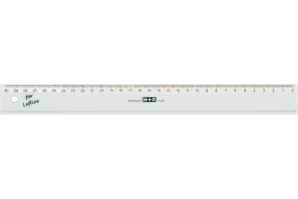 M+R Flachlineal 16cm 711160090 transparent