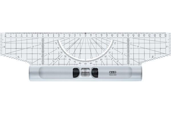 M+R Rolllineal Acryl 30cm 715300000 Winkelmesser Lupe