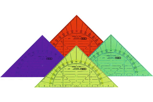 M+R Geometriedreieck 14cm 723170150 farbig ass.