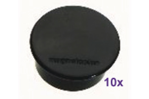 MAGNETOP. Magnet Discofix Color 40mm 1662012 schwarz, ca. 2.2 kg 10 Stk.