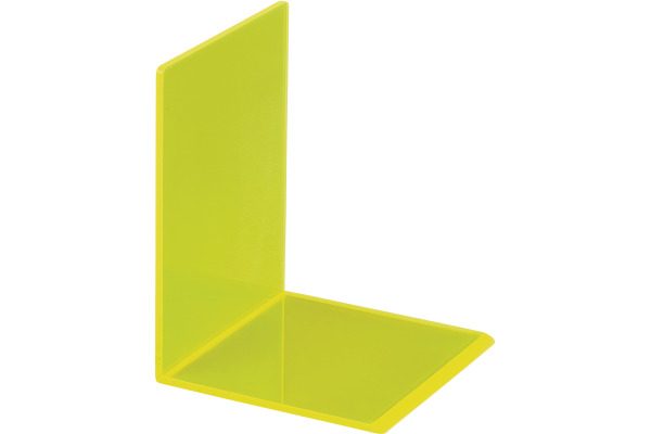 MAUL Buchstütze 10x10x13cm 3513611 transparent gelb 2 Stück