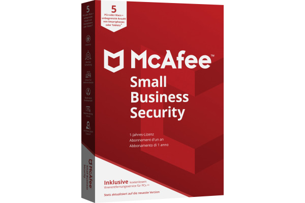 MCAFEE Small Business Secur.5 Dev MSB0AGCE5 Code in a Box