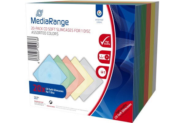 MediaRang 20 CD-Soft-Slimcase Color MR-12-573